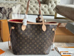Louis Vuitton Neverfull Tote Bag - Large Capacity With Detachable Mini Bag, Striped Lining, Colour-Changing Leather, Complete With Silk Scarf Gift Box - Image 6
