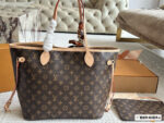Louis Vuitton Neverfull Tote Authentic 163 Chip With Silk Scarf Extra-Large Capacity Detachable Zippered Clutch Colour-Changing Leather With Gift Box - Image 6
