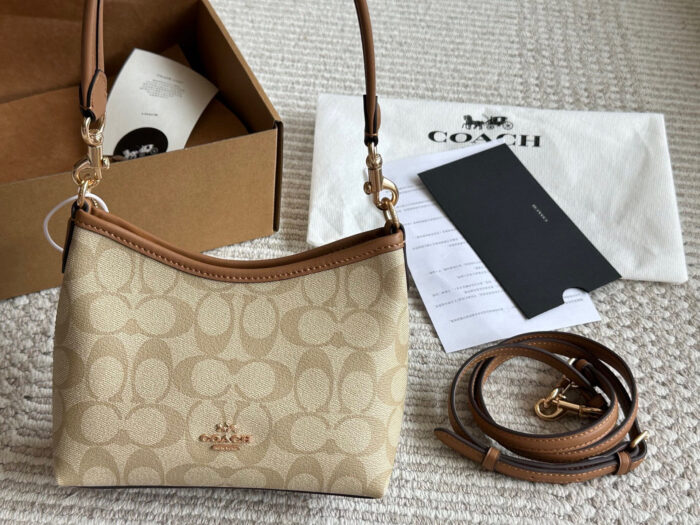 Coach Mini Wander Bag Milk Tea Colour | Versatile | Underarm Carry | Ample Capacity - Image 1