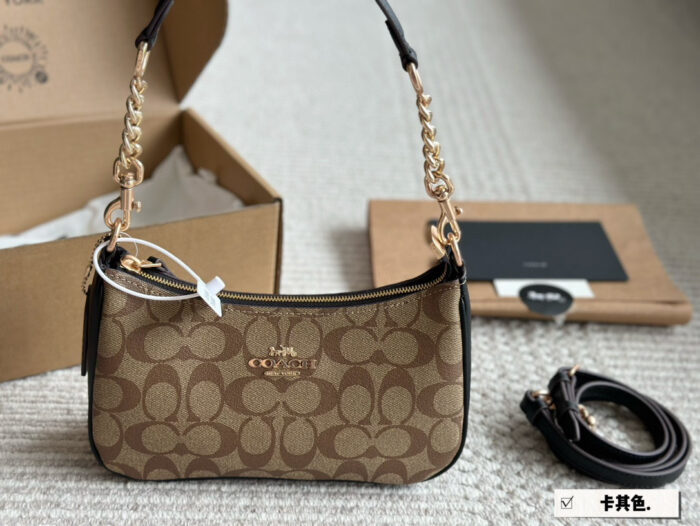 Coach Teri Replica Underarm Bag - Upgraded Hardware - Dual Straps For Crossbody Or Shoulder Carry - Image 1