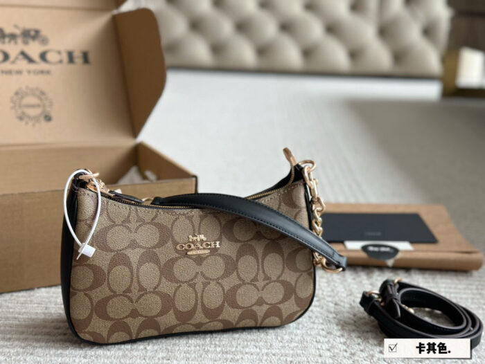 Coach Teri Replica Underarm Bag - Upgraded Hardware - Dual Straps For Crossbody Or Shoulder Carry - Image 5
