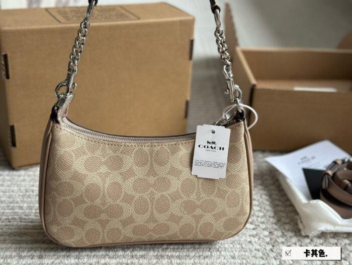 Coach Teri Replica Underarm Bag - Upgraded Hardware - Dual Shoulder Straps - Single Shoulder Or Crossbody Wear - Image 4