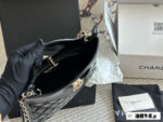 Chanel 23A 31 Bag Mini Oiled Grained Calfskin Diamond Quilted Chain Bag - Image 8