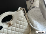Chanel 23A 31 Bag Mini Oil-Waxed Calfskin Diamond Quilted Chain Bag Replica Edition - Image 2