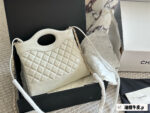 Chanel 23A 31 Bag Mini Oil-Waxed Calfskin Diamond Quilted Chain Bag Replica Edition - Image 5