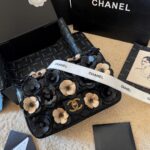 CHANEL Three-Dimensional Camellia Decorated Shoulder Bag