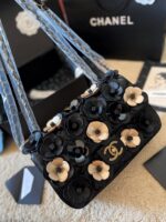 CHANEL Three-Dimensional Camellia Decorated Shoulder Bag - Image 2