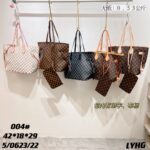 LV Classic Monogram & Checkerboard Tote Bag