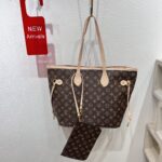 LV Classic Monogram & Checkerboard Tote Bag - Image 2