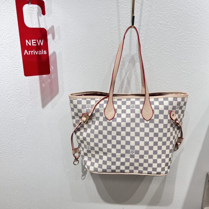 LV Classic Monogram & Checkerboard Tote Bag - Image 3