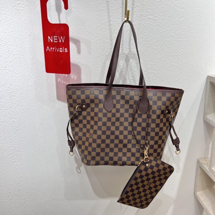 LV Classic Monogram & Checkerboard Tote Bag - Image 5