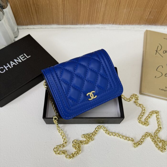 Chanel Multi-Colour Mini Chanel-Style Diamond Quilted Chain Bag - Image 7