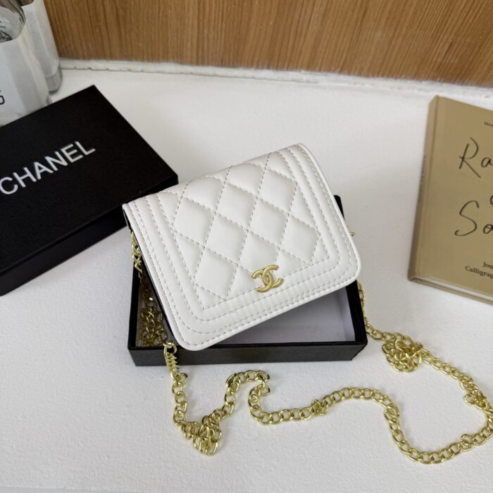 Chanel Multi-Colour Mini Chanel-Style Diamond Quilted Chain Bag - Image 6