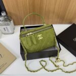 Chanel Quilted Velvet Chain Bag - Image 2