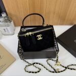 Chanel Quilted Velvet Chain Bag - Image 8