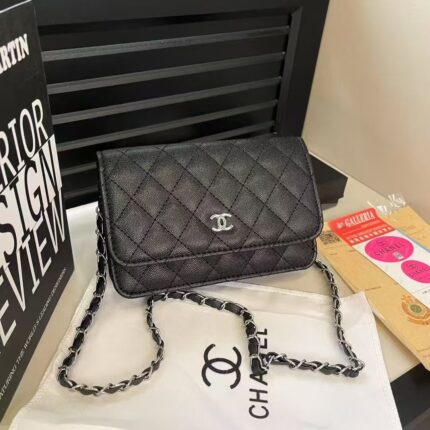 Chanel Classic Black Quilted Chain Bag