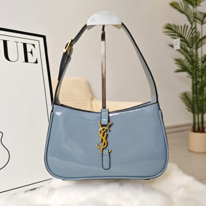 Yves Saint Laurent Patent Leather Underarm Shoulder Bag - Image 3