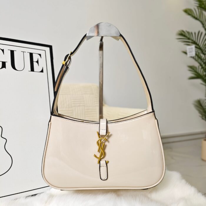 Yves Saint Laurent Patent Leather Underarm Shoulder Bag - Image 2