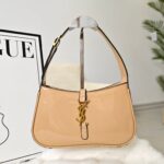 Yves Saint Laurent Patent Leather Underarm Shoulder Bag - Image 7