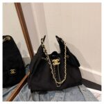 Chanel Multi-Colour Suede-Effect Double C Chain Handbag - Image 2