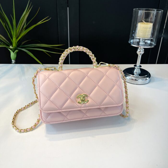Chanel Classic Double C Quilted Handbag - Image 6