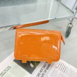 Hermès Multicoloured Gloss Lacquered Leather Mini Square Bag - Image 3