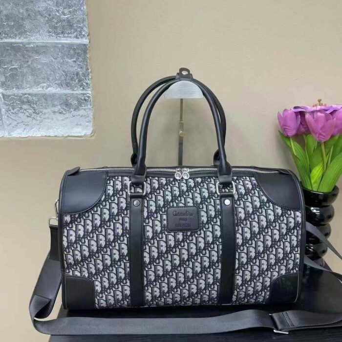 Louis Vuitton & Dior Classic Pattern Large Capacity Tote Bag Travel Bag - Image 8