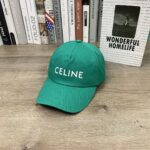 CELINE Multi-Colour Letter Embroidered Baseball Cap - Image 3